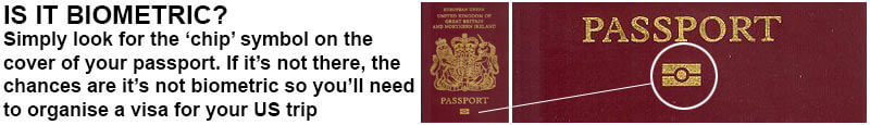 Check for this biometric symbol on your passport