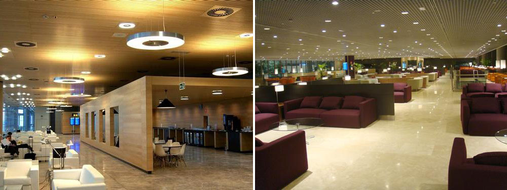 Going international... you can also book lounges in the likes of Alicante and Malaga 