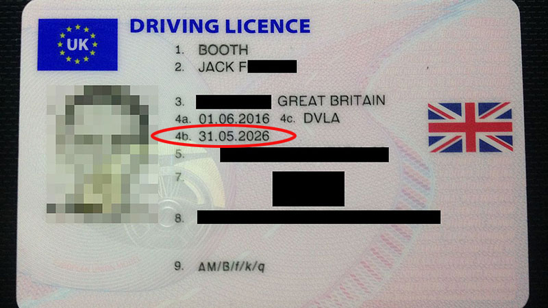 What Does 4a And 4b Mean On A Driving Licence