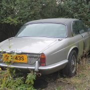 Abandoned Jaguar car