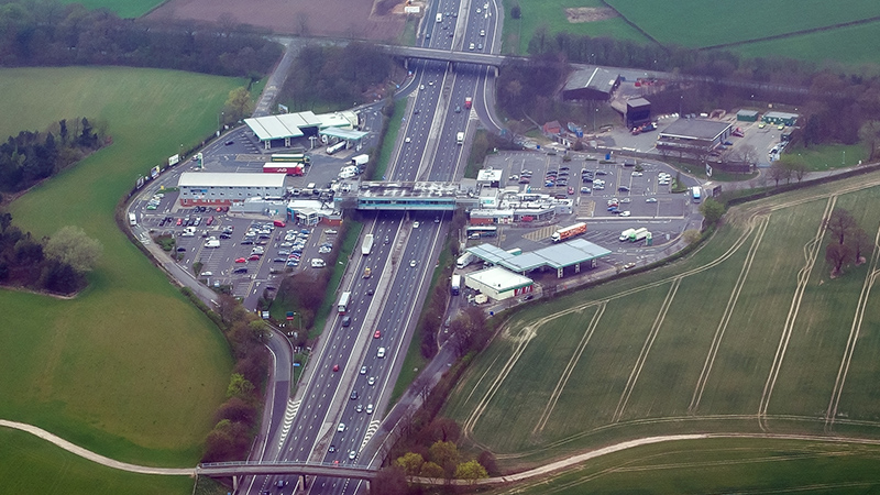 The infamous Knutsford Services, with its ever-popular 'secret' exit that many motorists take advantage of: Image credit