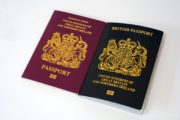 Old and new british passports