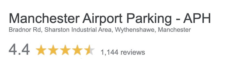 Manchester Airport Parking APH Review score