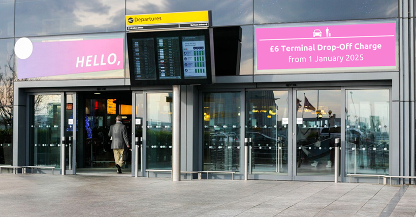 Heathrow airport £6 terminal drop off charge