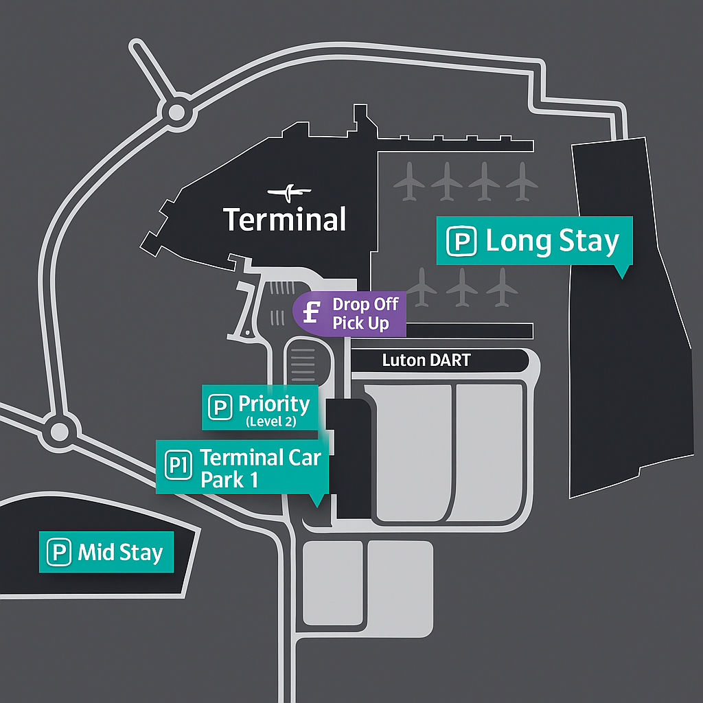 Where are the drop off options located?