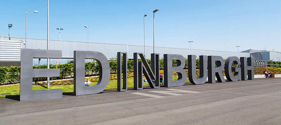 Edinburgh airport sign