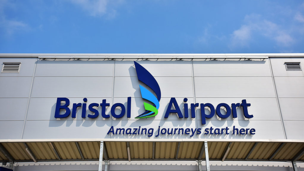 Bristol Airport sign