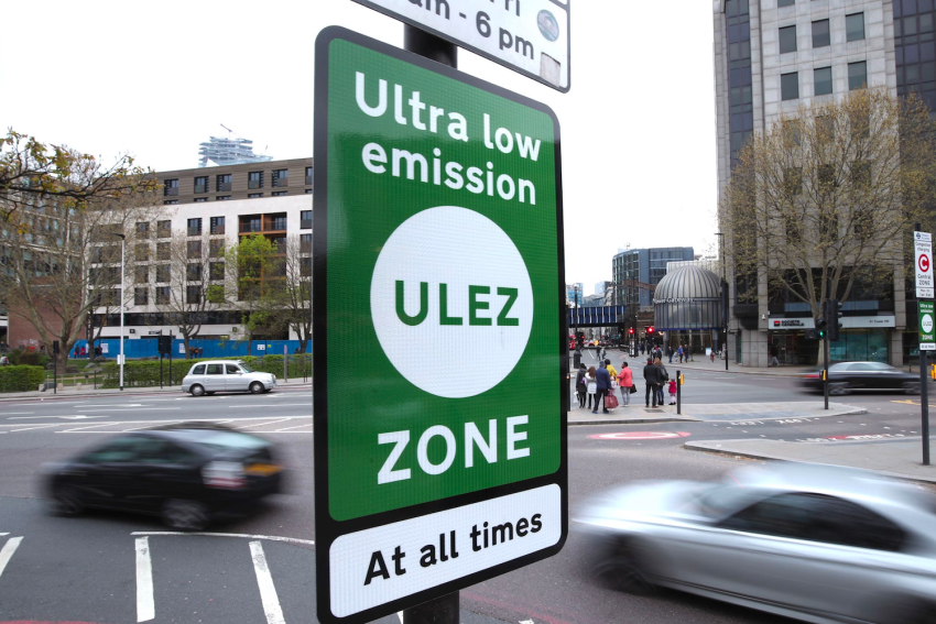 Ultra Low Emission Zone-ULEZ Sign