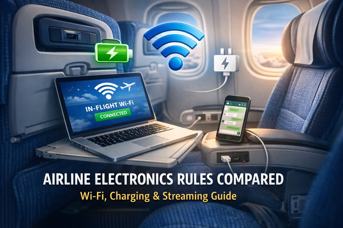Airline Rules for Using Electronics and In-flight Services